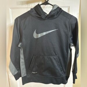 Kids Nike Black and Gray Hoodie
